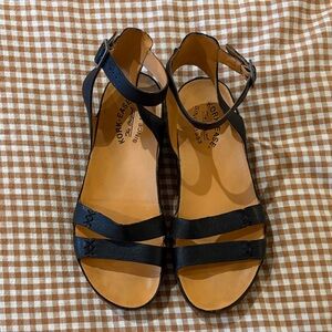 Kork-Ease Black Audrina Leather Sandals